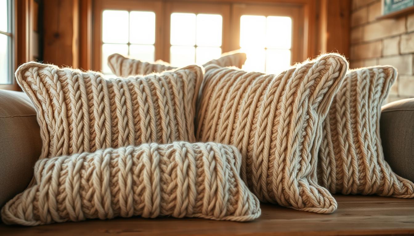 Fisherman Sweater Pillow Covers: DIY Coastal Chic Decor