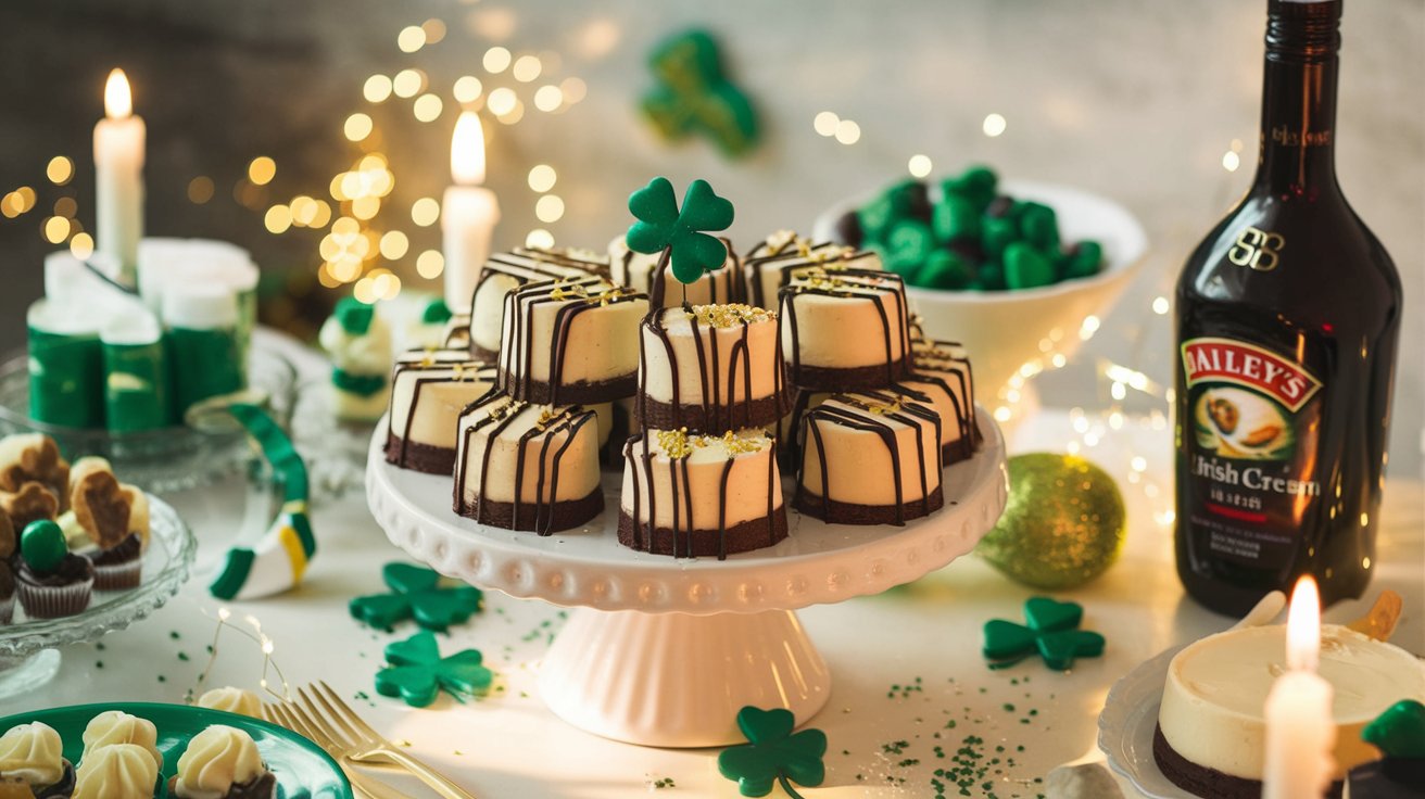 Bailey’s Irish Cream Cheesecake Bites – A Decadent St. Patrick’s Day Treat! 🍀✨