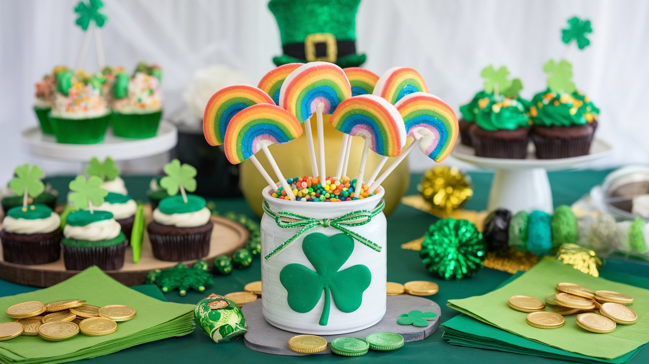 Rainbow Marshmallow Pops – A Fun & Festive St. Patrick’s Day Treat! 🌈🍀✨