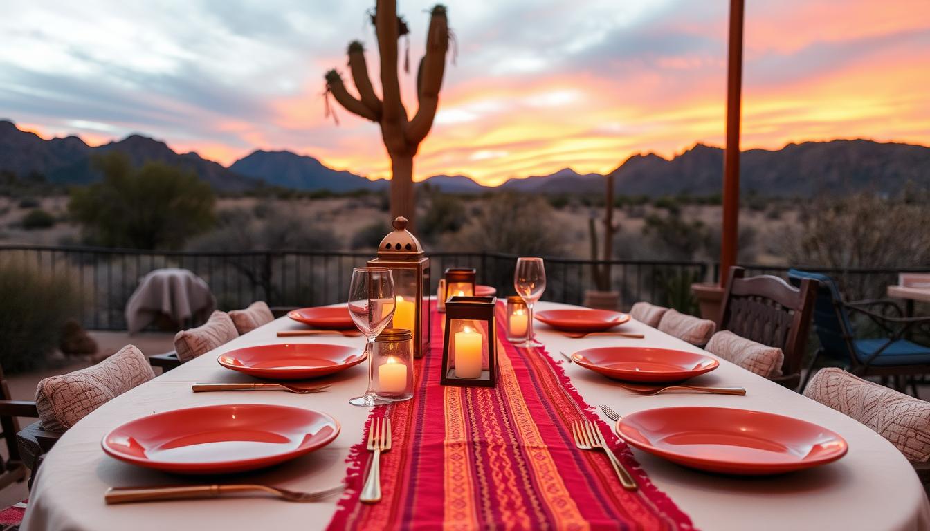 How to Host a Southwestern Sunset Supper: Menu, Decor & Desert Magic