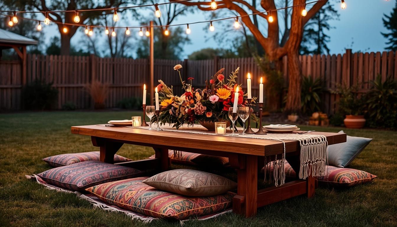 How to Host a Dreamy Boho Backyard Dinner: Menu, Decor & Vibe Guide